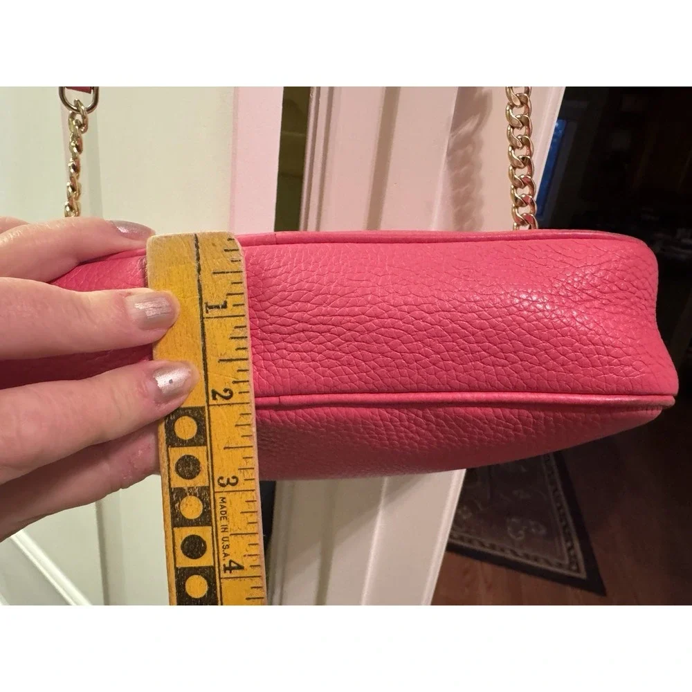 Michael Kors Berry‎ Pink Pebbled Leather Jet Set Large EW Crossbody